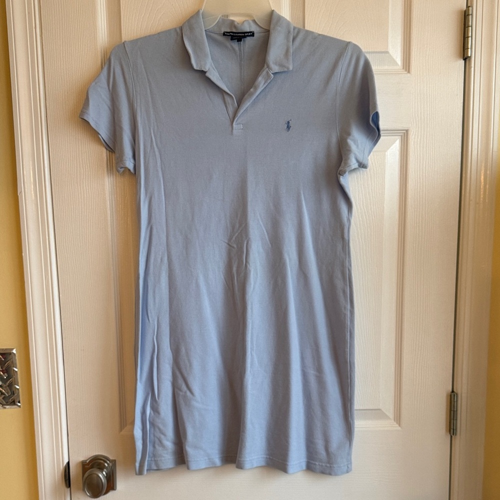 Ralph Lauren Light Blue Midi T-Shirt Dress